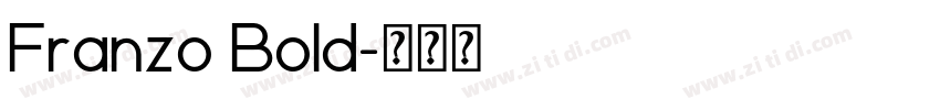 Franzo Bold字体转换